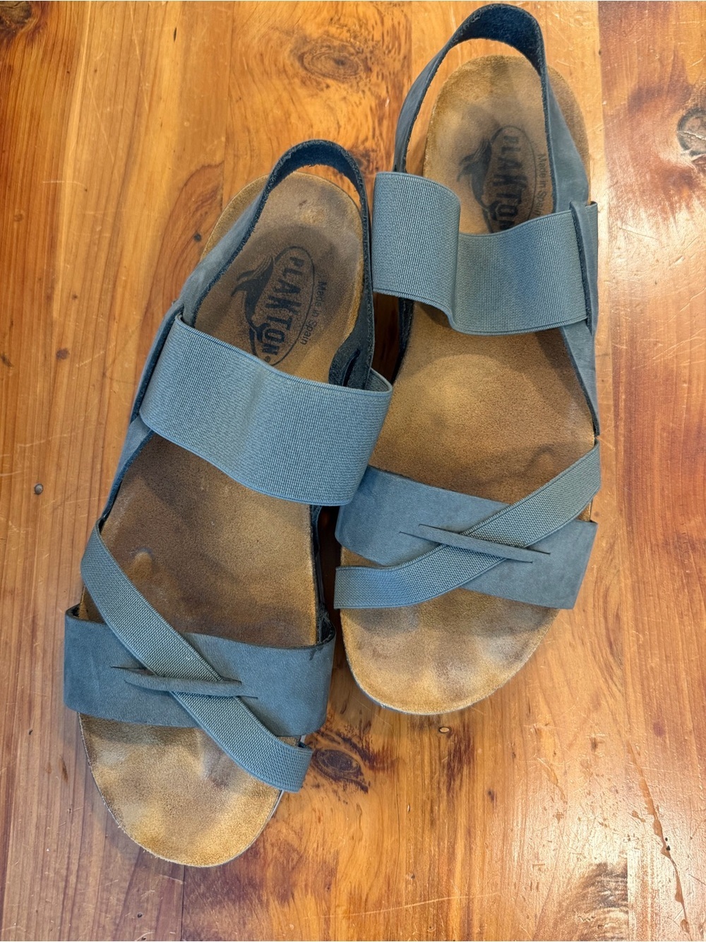 Plakton Gray Brown Comfort Sandals EU 40 US 9 9.5 Outdoor - Picture 3 of 8